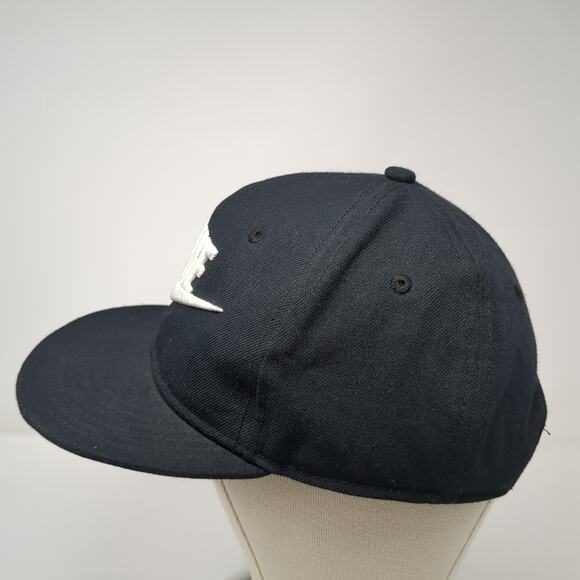 Nike True Snapback Hat Black One Size Big Swoosh Embroidered Outdoor - Picture 3 of 10